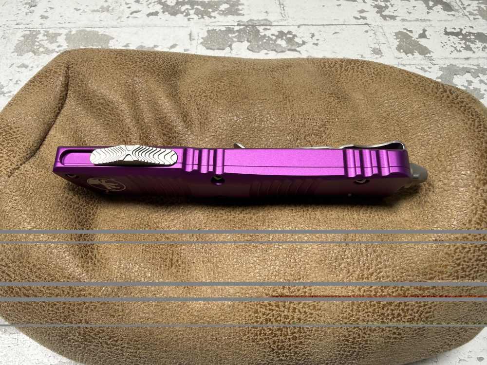 ! BRAND NEW, Microtech, Combat Troodon, D/E, Violet, Stonewash, RARE !-img-5