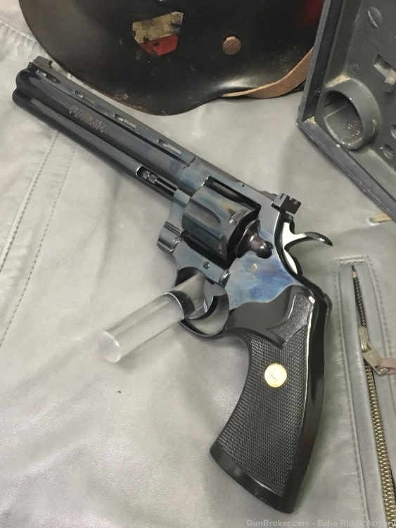 Colt Python Royal Blue 8 inch 357 Mag Excellent 1980-img-0