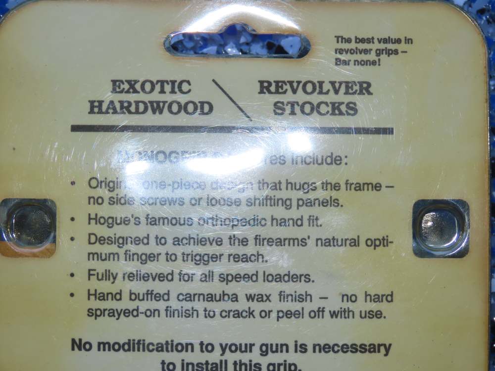HOGUE Pau Ferro COLT PYTHON Brazilian Rosewood  Grips NEW - No Reserve!-img-7