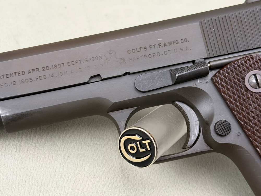 All Original 1942 Colt 1911A1 45 ACP 5'' Parkerized 97%+ GHD Matching #s-img-2