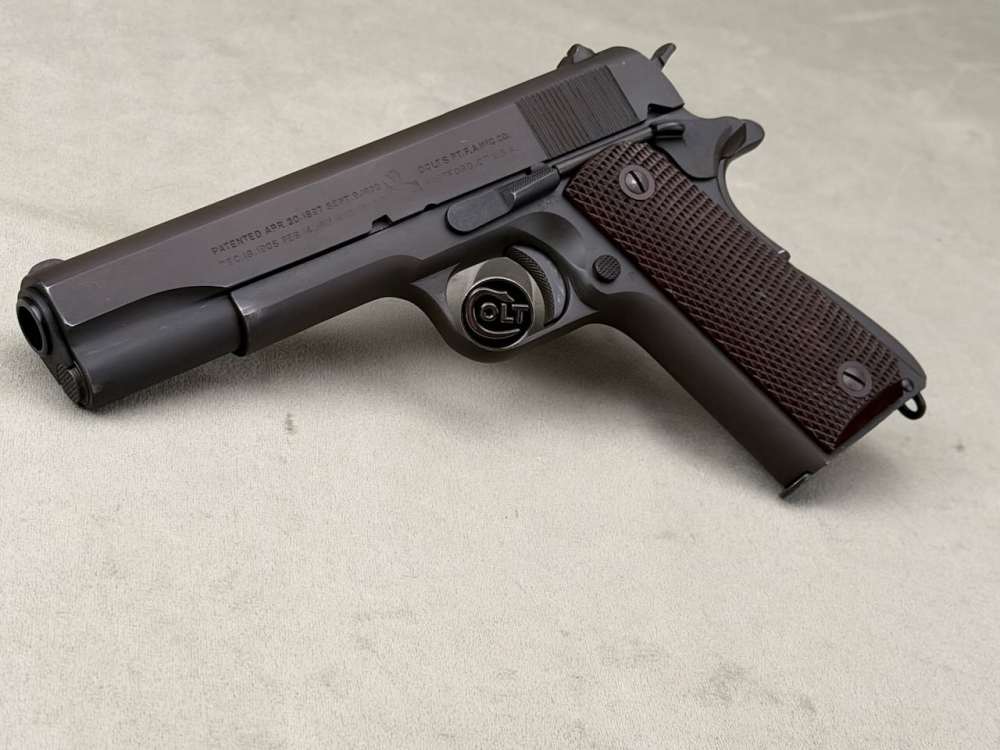 All Original 1942 Colt 1911A1 45 ACP 5'' Parkerized 97%+ GHD Matching #s-img-20