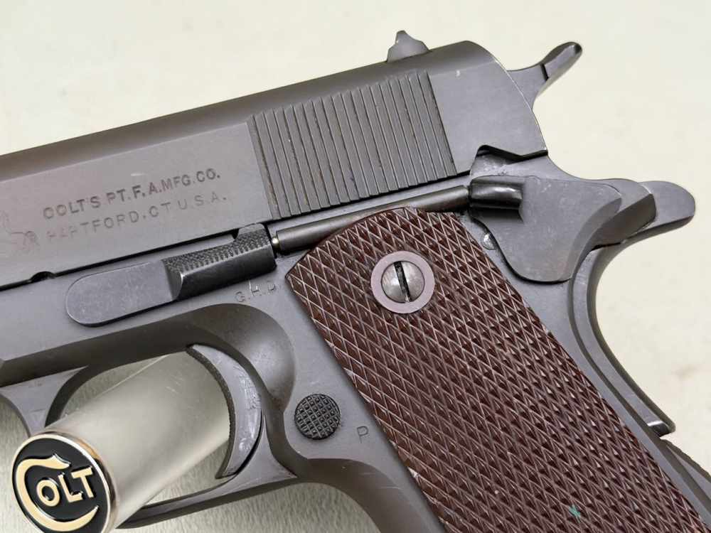 All Original 1942 Colt 1911A1 45 ACP 5'' Parkerized 97%+ GHD Matching #s-img-3