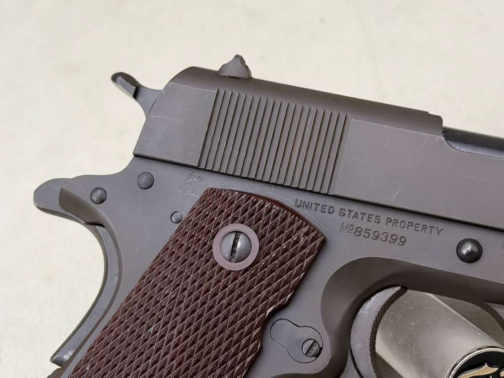 All Original 1942 Colt 1911A1 45 ACP 5'' Parkerized 97%+ GHD Matching #s-img-8