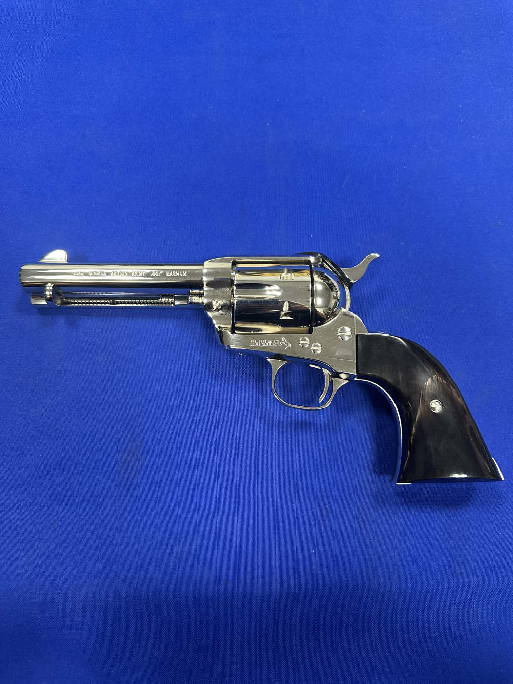 COLT CUSTOM SINGLE ACTION ARMY SAA NICKEL FINISH BUFFALO HORN 357 Free Ship-img-1