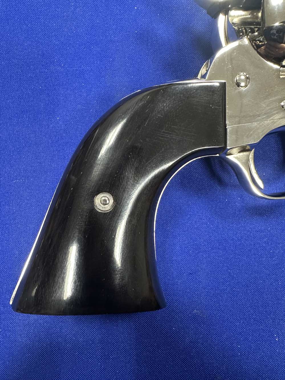 COLT CUSTOM SINGLE ACTION ARMY SAA NICKEL FINISH BUFFALO HORN 357 Free Ship-img-11