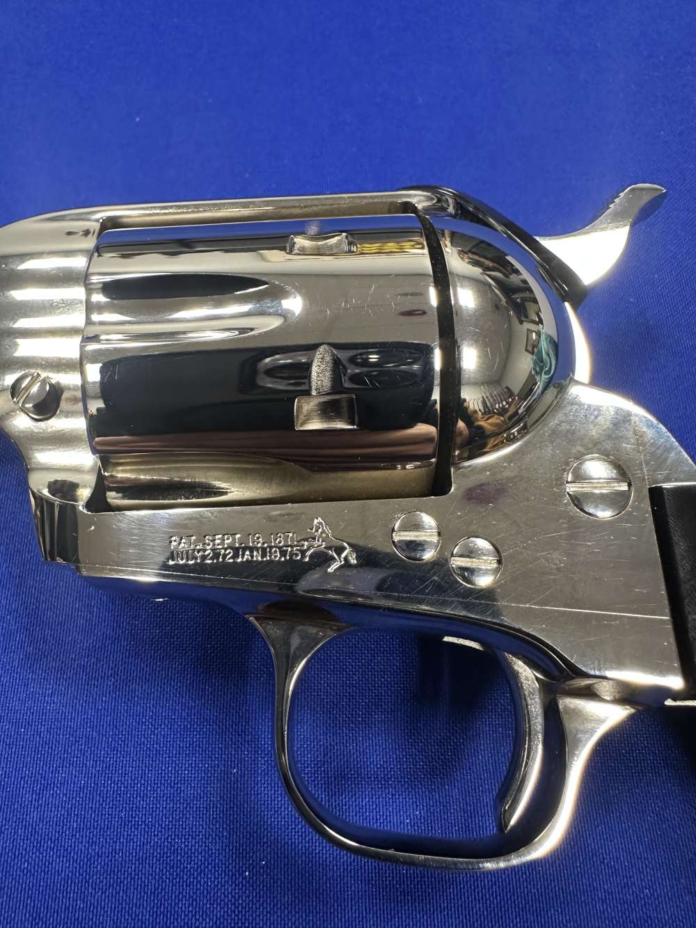 COLT CUSTOM SINGLE ACTION ARMY SAA NICKEL FINISH BUFFALO HORN 357 Free Ship-img-7