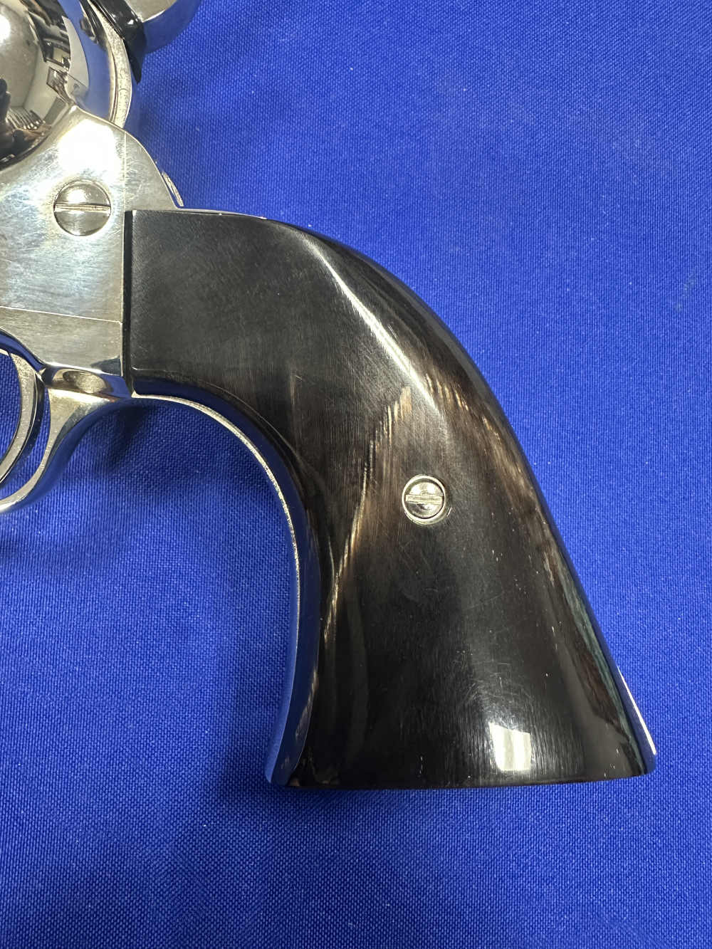 COLT CUSTOM SINGLE ACTION ARMY SAA NICKEL FINISH BUFFALO HORN 357 Free Ship-img-8