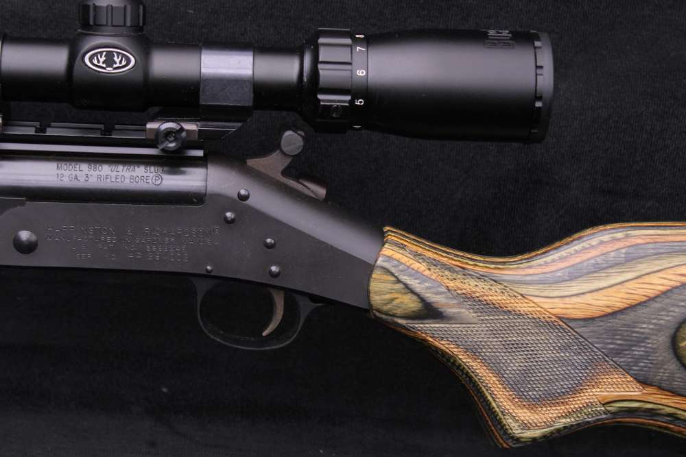 2004 Harrington & Richardson 980 Ultra Slug 12 GA 24" Rifled H&R Free Scope-img-4