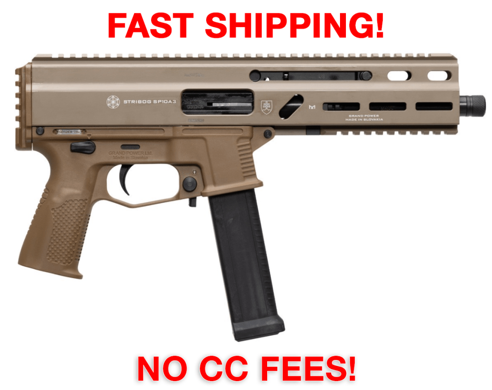 Grand Power Stribog SP10A3 10mm 8" FDE Pistol - 197892004800-img-0
