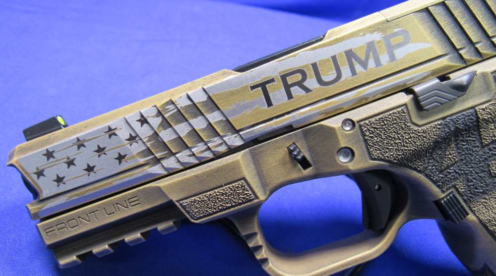 Black Rain Frontline 9mm President Trump pistol - G19 Gen 3 Clone - NEW-img-3