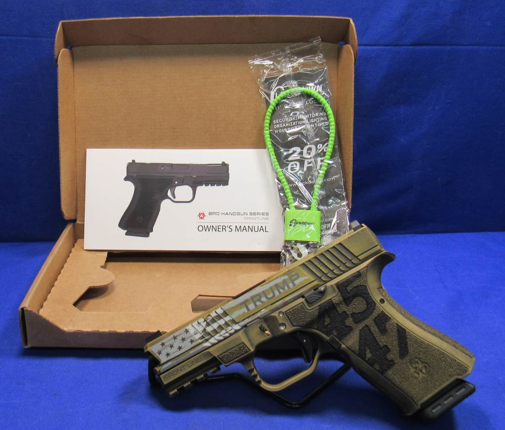 Black Rain Frontline 9mm President Trump pistol - G19 Gen 3 Clone - NEW-img-0
