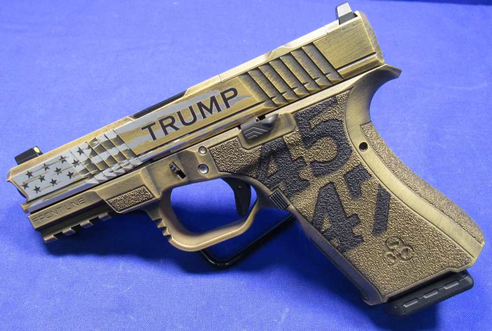 Black Rain Frontline 9mm President Trump pistol - G19 Gen 3 Clone - NEW-img-1
