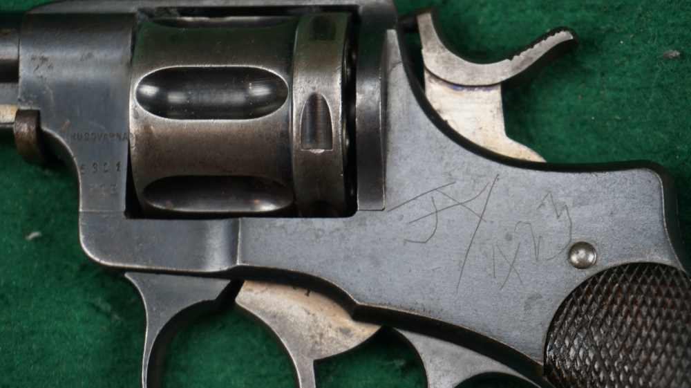 Husqvarna Swedish M1887 Nagant Revolver 22lr Converted 4.5" 1¢ Start C&R OK-img-5