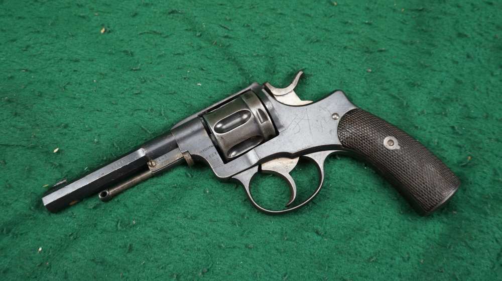 Husqvarna Swedish M1887 Nagant Revolver 22lr Converted 4.5" 1¢ Start C&R OK-img-0
