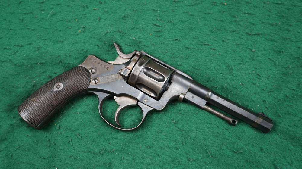 Husqvarna Swedish M1887 Nagant Revolver 22lr Converted 4.5" 1¢ Start C&R OK-img-14