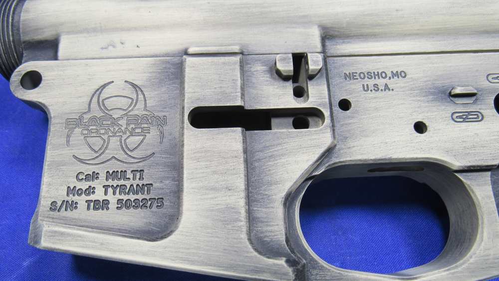 Black Rain Tyrant AR-15 Receiver Set - Stripped Build Kit + 12" KeyMod Rail-img-4