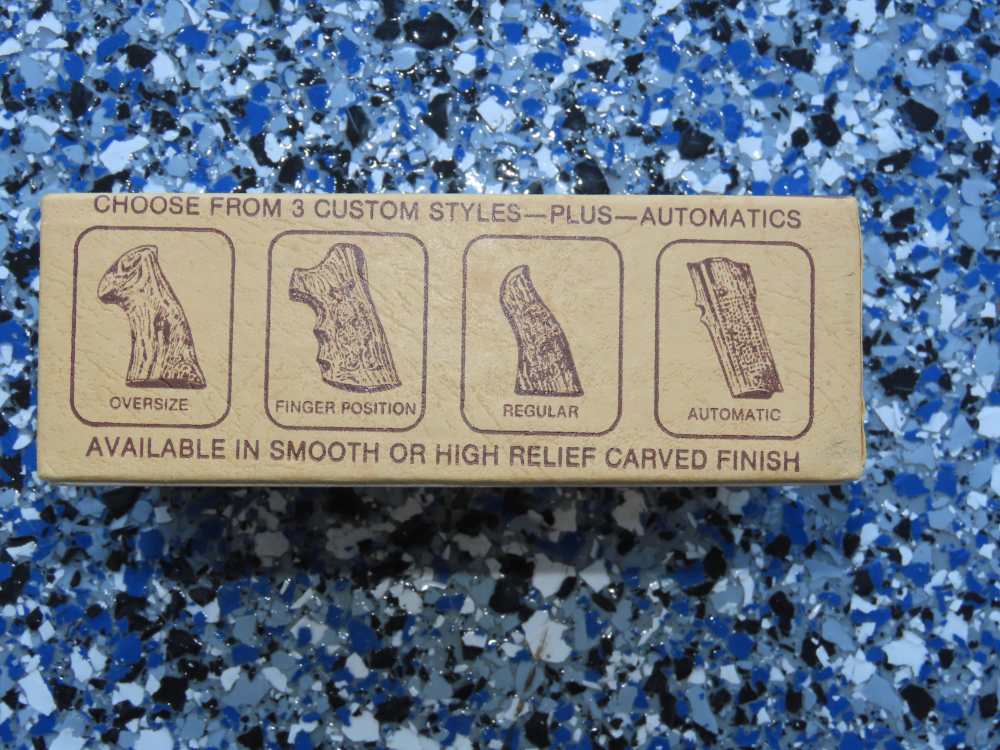 Beautiful Smooth Wood COLT PYTHON Grips  Art  Jewel Eagle Box No Reserve-img-4