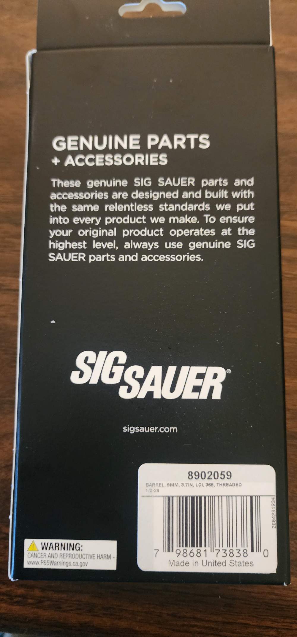 SIG SAUER BARREL P365 9MM 3.7" THREADED 1/2-28      8902059-img-4
