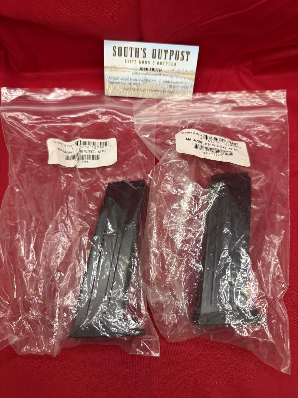 Lot of 2 HK USP 45 12rd Magazines LE GOVT RESTRICTED RARE!  NEW! #SO344-img-0