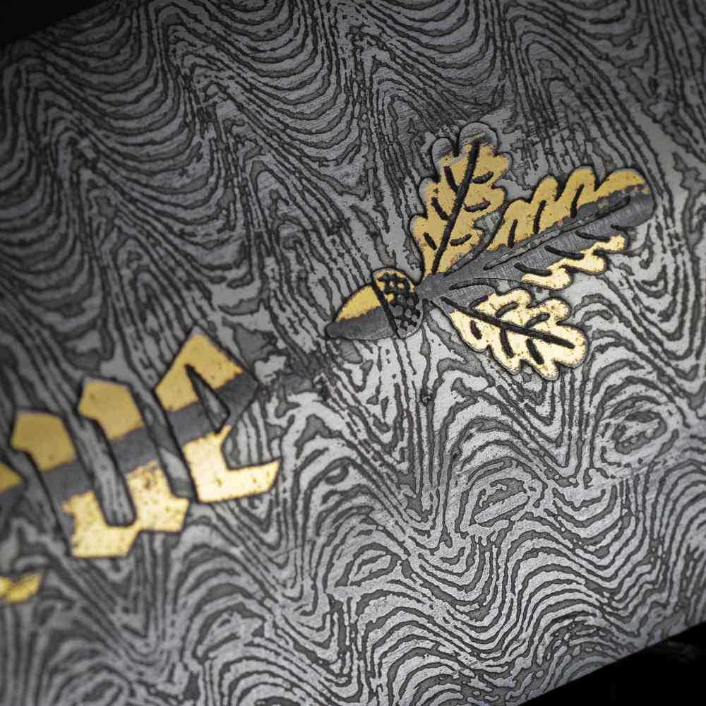 FINE 1933 HIGH HONOR SS DAGGER OAK LEAF SCABBARD DAMASCUS STEEL WW2 GERMANY-img-11