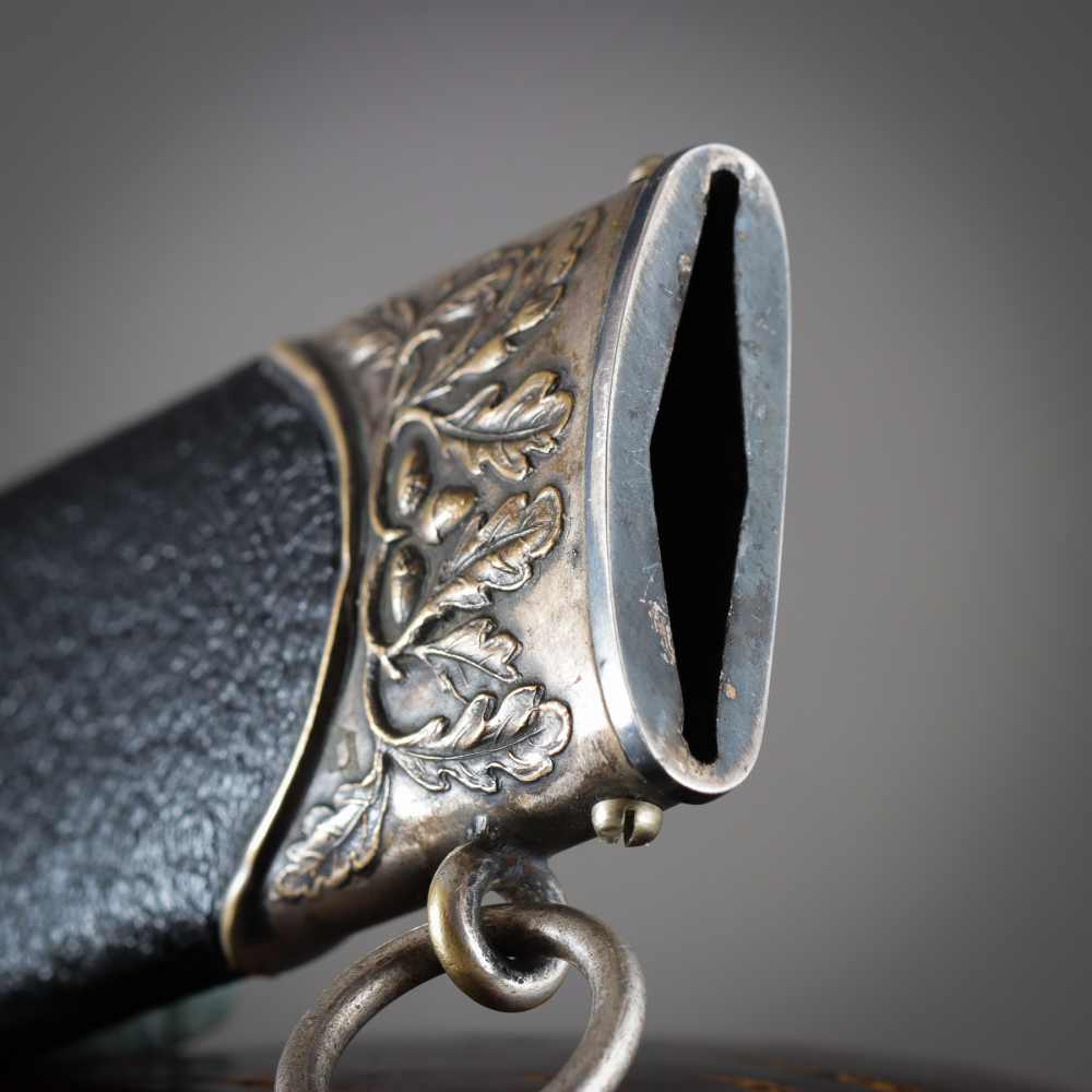 FINE 1933 HIGH HONOR SS DAGGER OAK LEAF SCABBARD DAMASCUS STEEL WW2 GERMANY-img-56