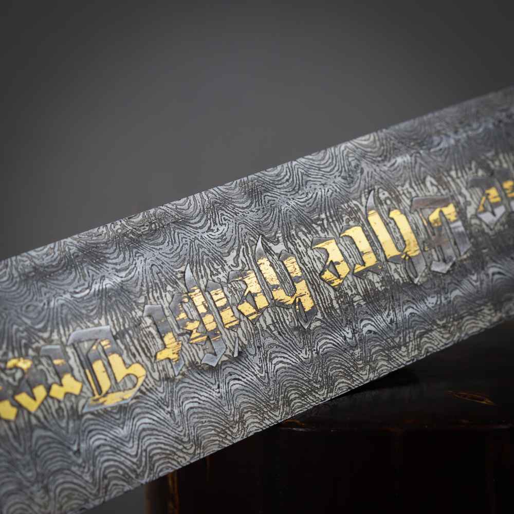 FINE 1933 HIGH HONOR SS DAGGER OAK LEAF SCABBARD DAMASCUS STEEL WW2 GERMANY-img-29