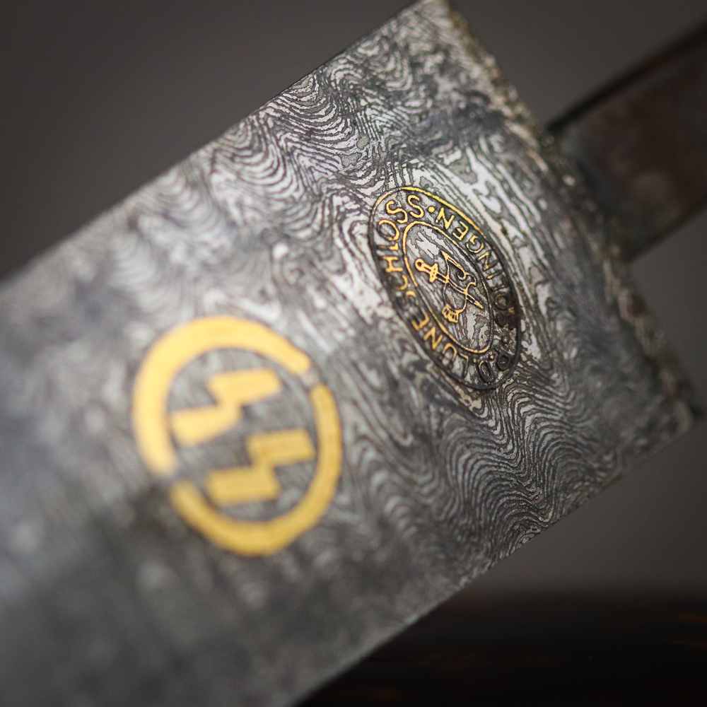 FINE 1933 HIGH HONOR SS DAGGER OAK LEAF SCABBARD DAMASCUS STEEL WW2 GERMANY-img-17