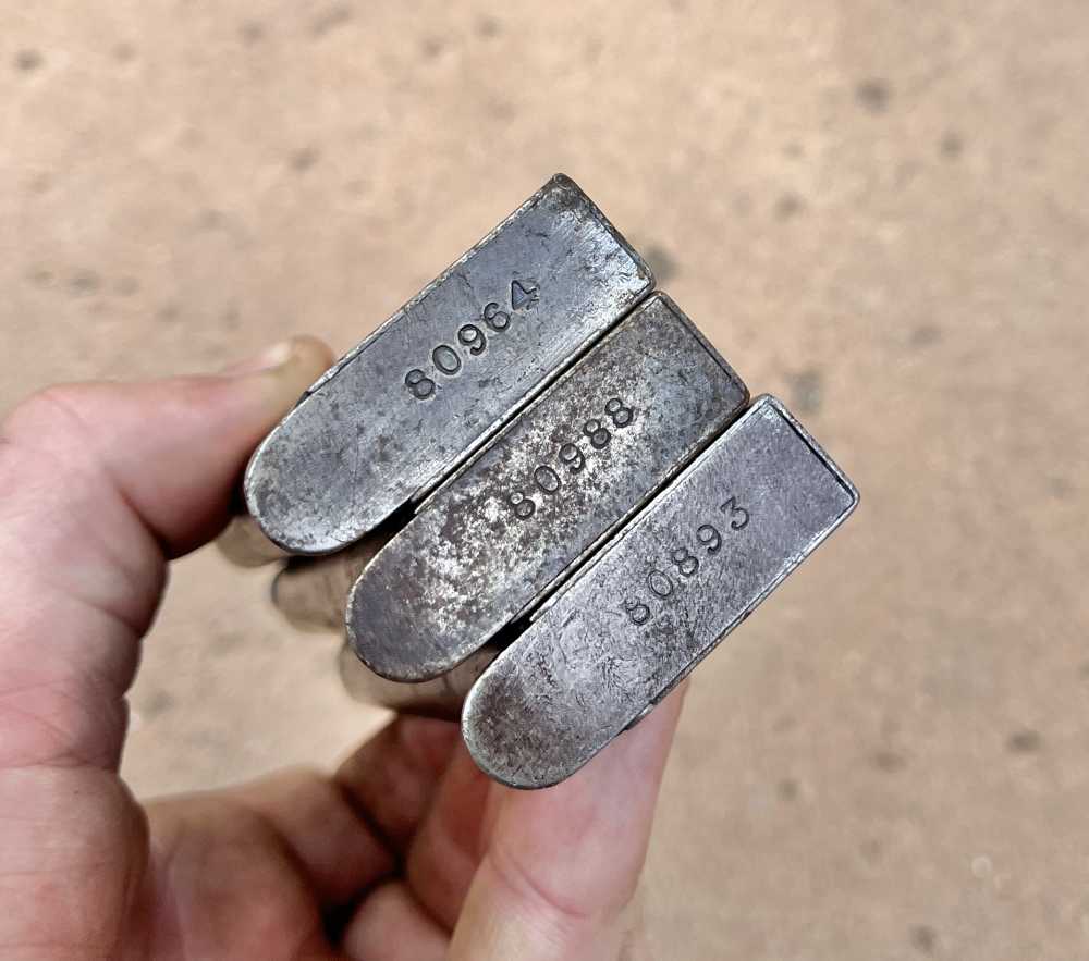 Lot of 3 WW2 Era 1911 Mags Argentine made Ballester Molina 80,xxx-img-4