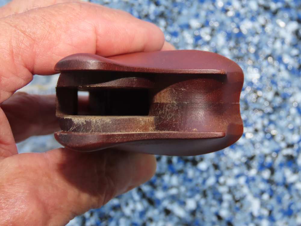 Rare! KN NILL-GRIFFE carved COLT PYTHON Wood  Match Target Grips No Reserve-img-4