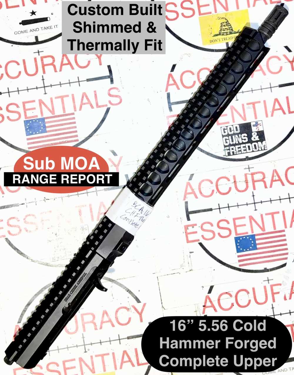 16” CHF barreled 5.56 Custom Sub MOA ACCURIZED Upper-img-0