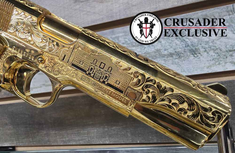 Custom Colt 1911 “Texas Edition” Gold Plated & Engraved #9 of 30 made 45ACP-img-10