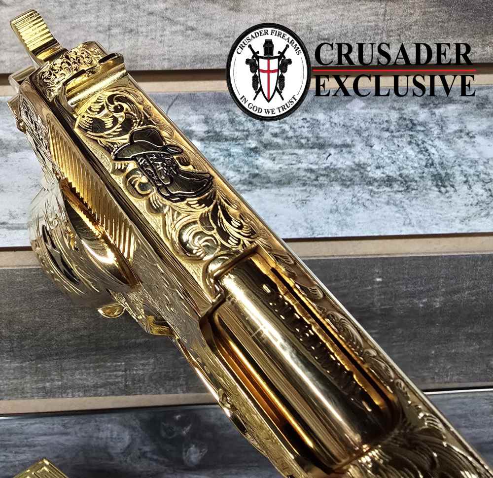 Custom Colt 1911 “Texas Edition” Gold Plated & Engraved #9 of 30 made 45ACP-img-6