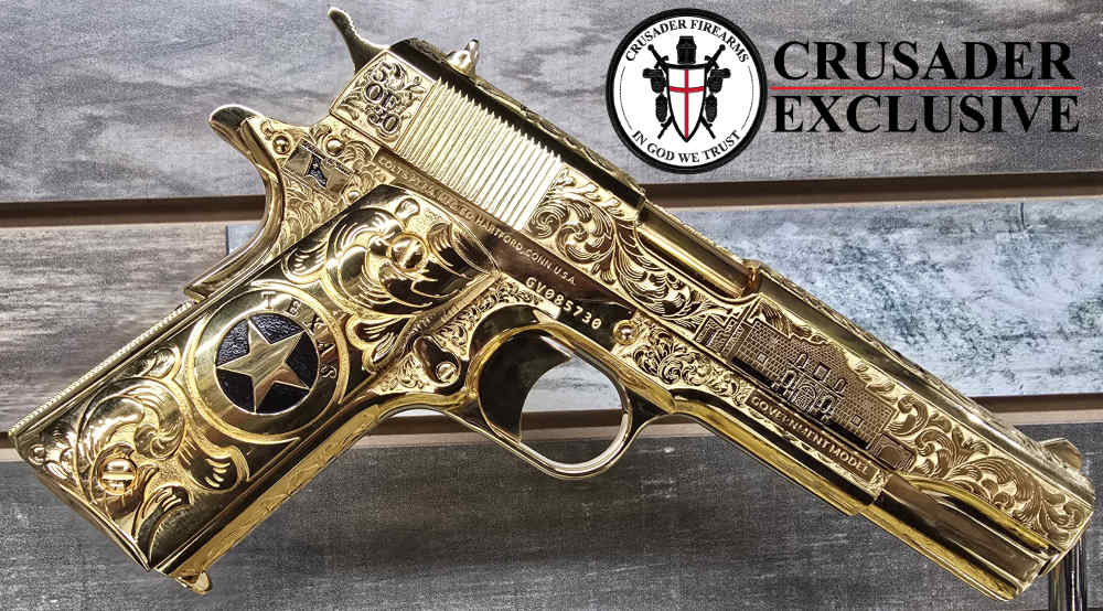 Custom Colt 1911 “Texas Edition” Gold Plated & Engraved #9 of 30 made 45ACP-img-7