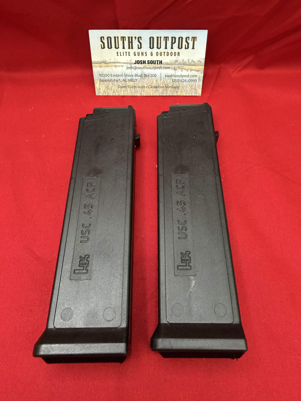 LOT OF 2 HK USC .45 10rd Magazines, NOS! #SO350-img-0