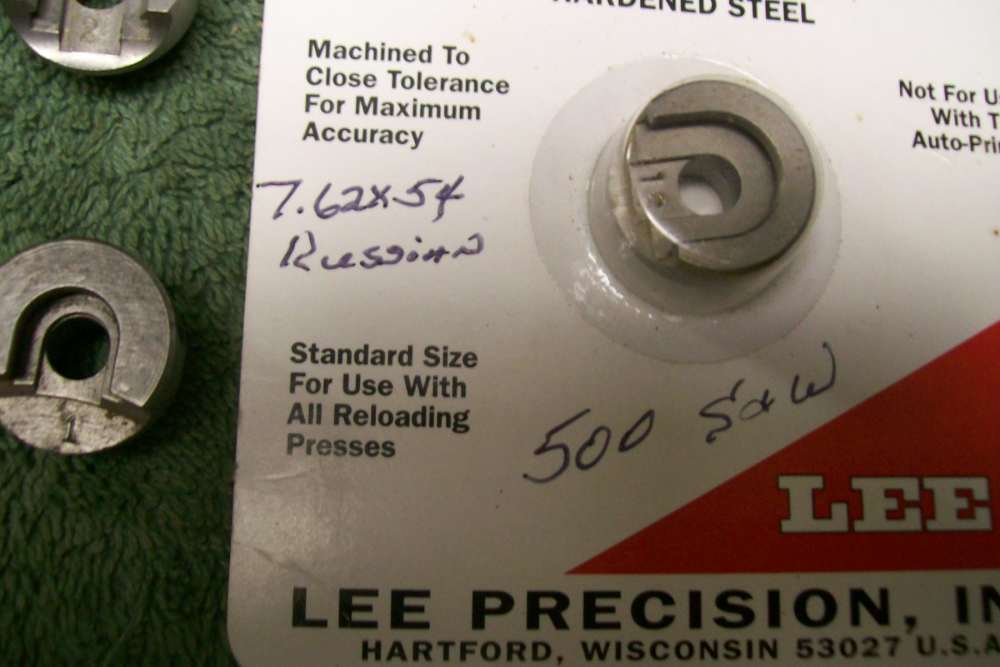 4 Lee Shell Holders for 38 Spec  357 Mag, 44 Mag & Std 308/30-06 & 500 S&W-img-1