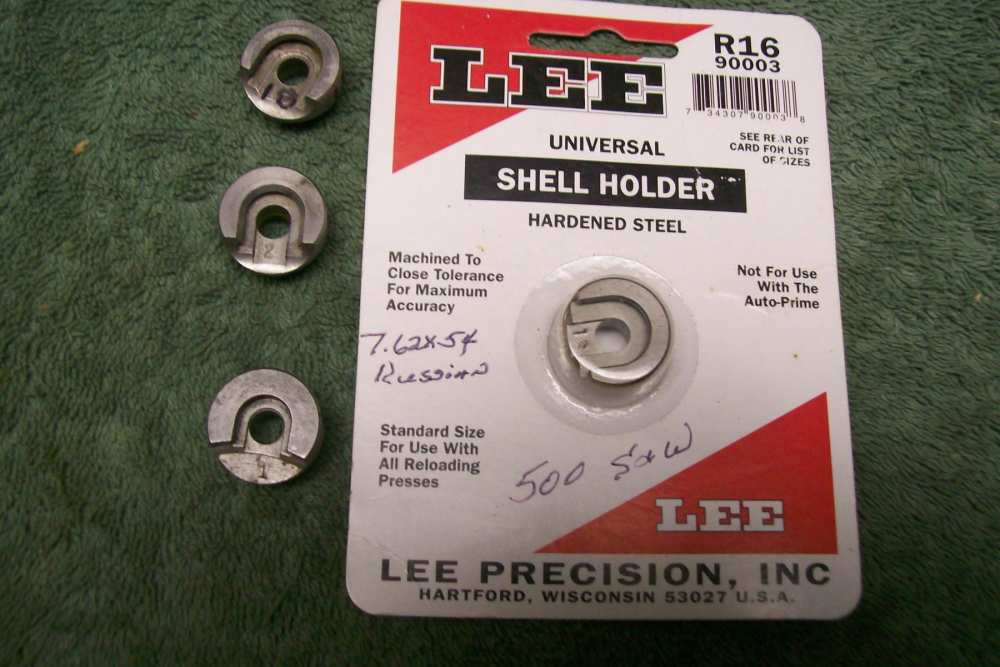 4 Lee Shell Holders for 38 Spec  357 Mag, 44 Mag & Std 308/30-06 & 500 S&W-img-0