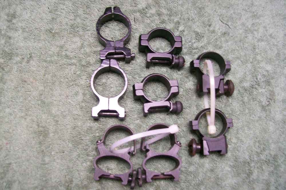 4 Sets of Rings One 30 MM & 3 ea 1"-img-0