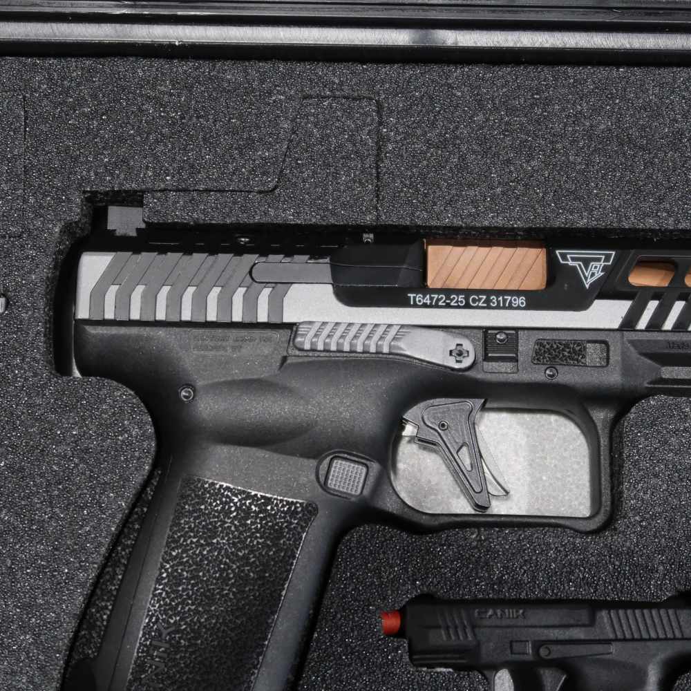LIKE NEW Canik TTI Combat 9mm Semi-Auto Pistol 4.6" 18+1 Smoke Two Tone-img-2