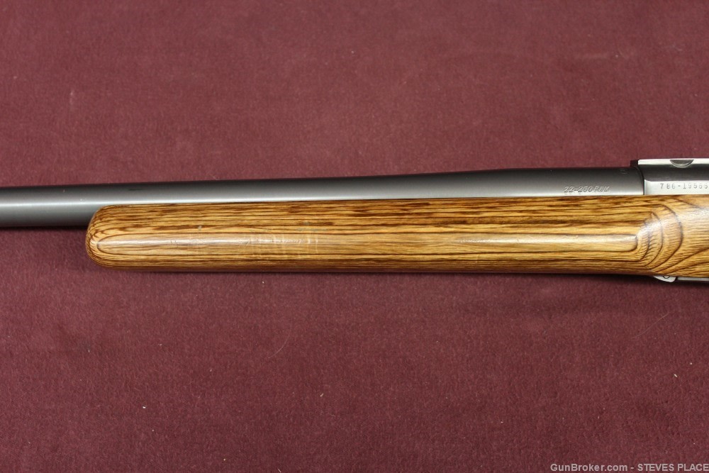 Ruger M77 Mark II Matte Stainless Heavy Barrel Laminate Stock .22-250 -img-6