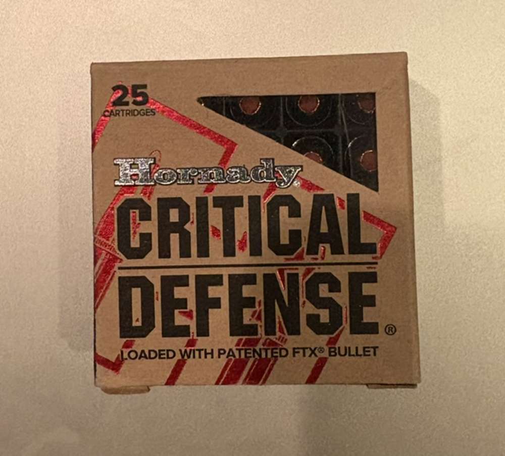 9mm Makarov Hornady Critical Defense 2 Boxes Total 50 Rounds-img-0