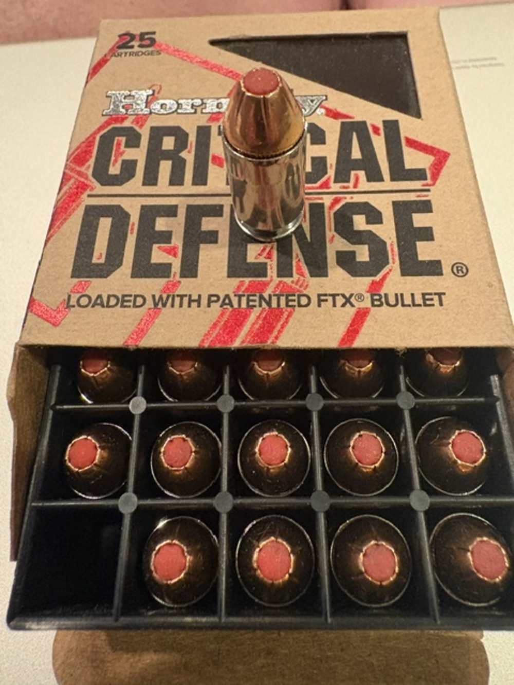 9mm Makarov Hornady Critical Defense 2 Boxes Total 50 Rounds-img-2