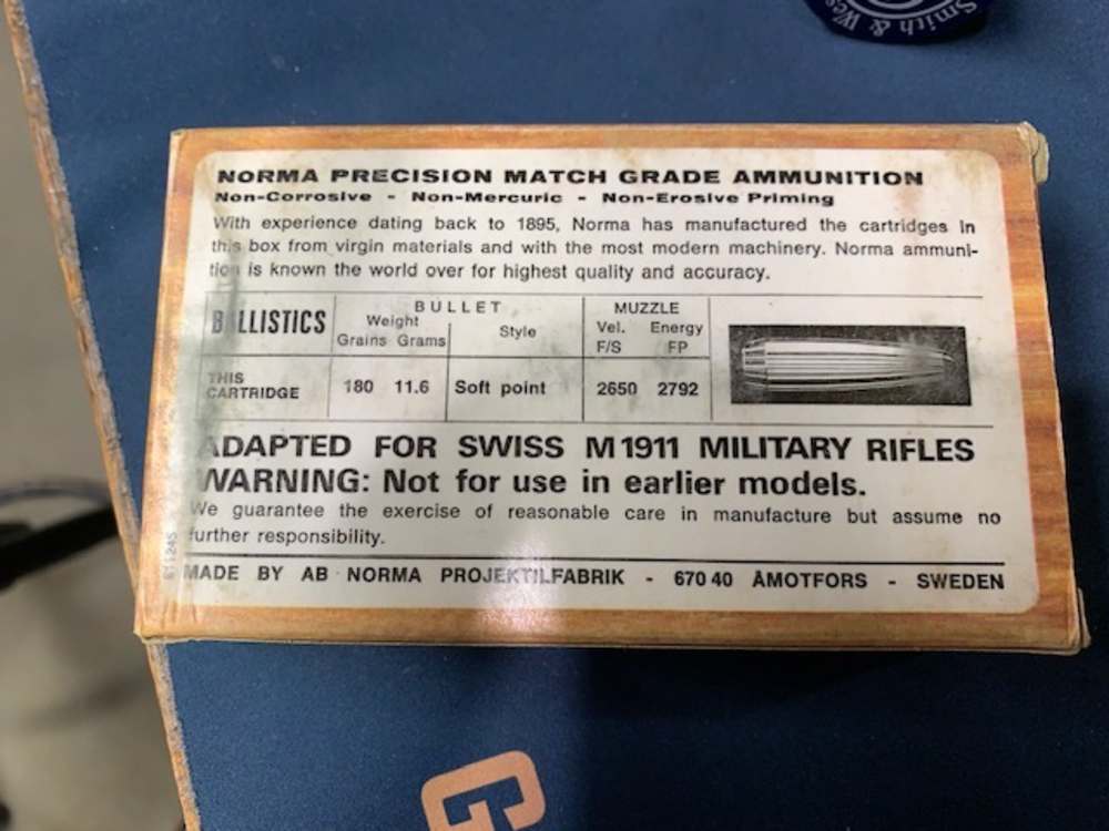Norma 7.5x55 Ammo 180g. . Pointed Soft Points. 20 Rounds Verified Member-img-1