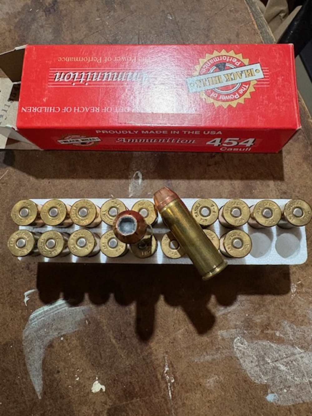454 Casull 250 Grain JHP Black Hills Ammo 20 Rounds-img-1