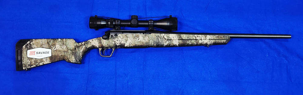 MINT IN BOX SAVAGE AXIS COMPACT .243 WIN 20" CAMO W/ SCOPE -img-2