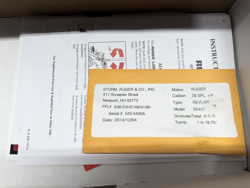 RUGER LCRX-3 38 SPL+P New in Box bought in 2014 DAVIDSONS GUN-img-5