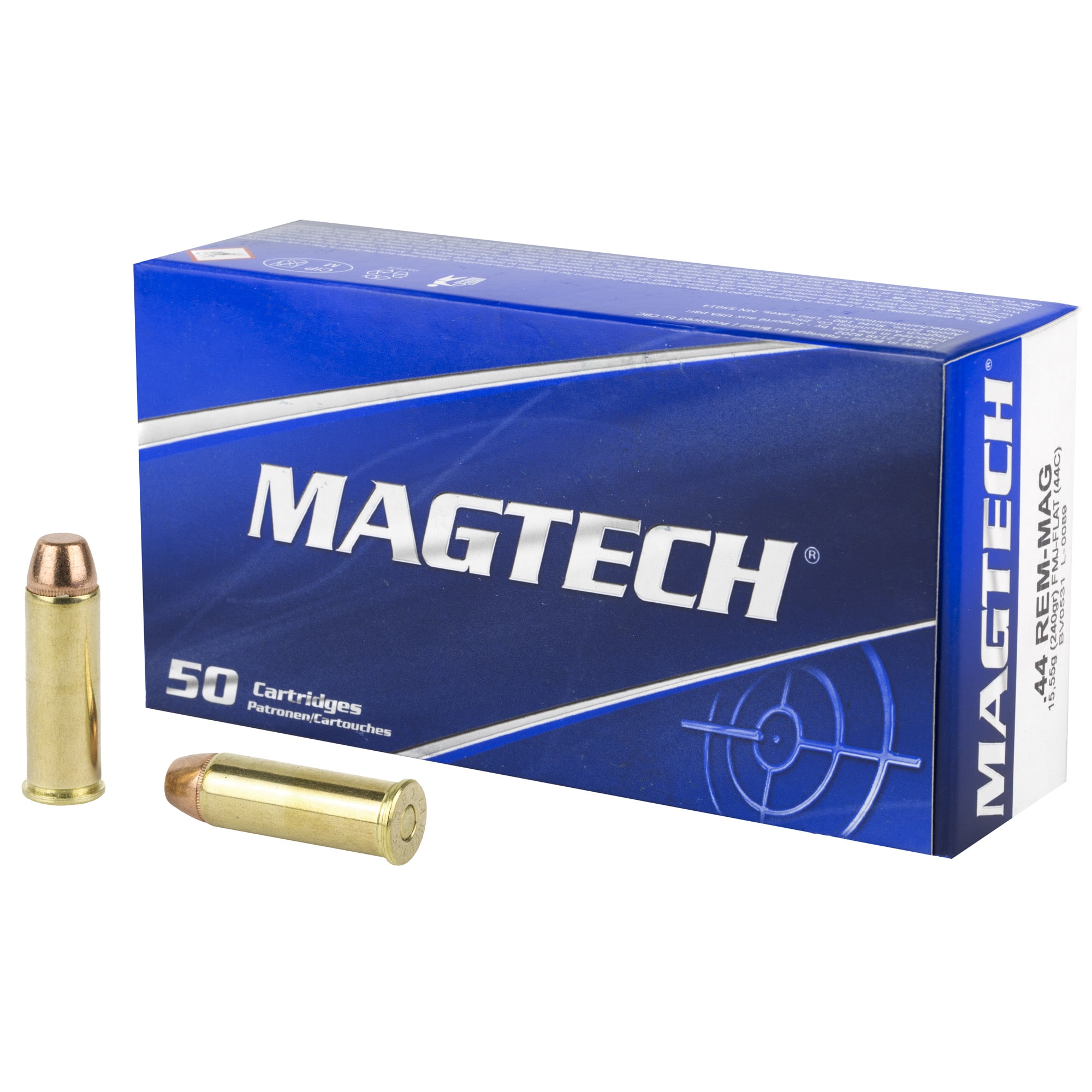 MAGTECH 44 MAG 240GR FMJ FLAT 100 Rounds-img-0