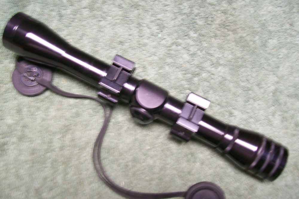 Redfield Fixed 4X Gloss Rifle Scope 1 inch Tube Payments-img-3