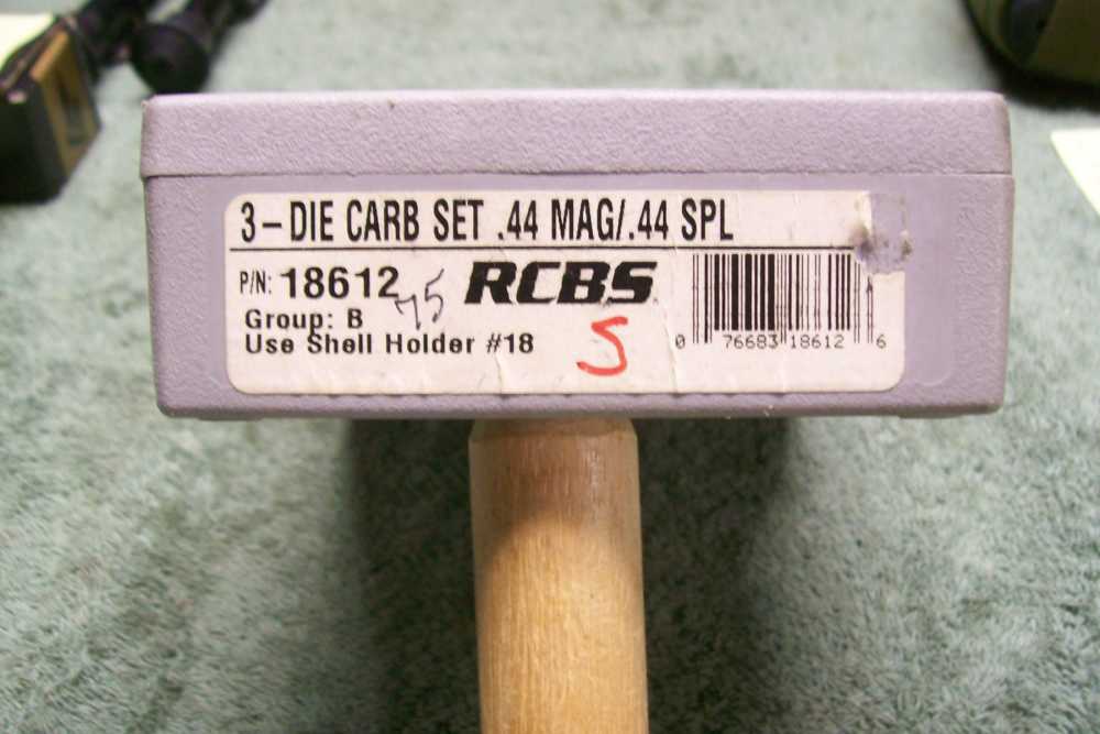 RCBS 44 Mag .44 Special Carbide 3 Die Set Dies-img-0
