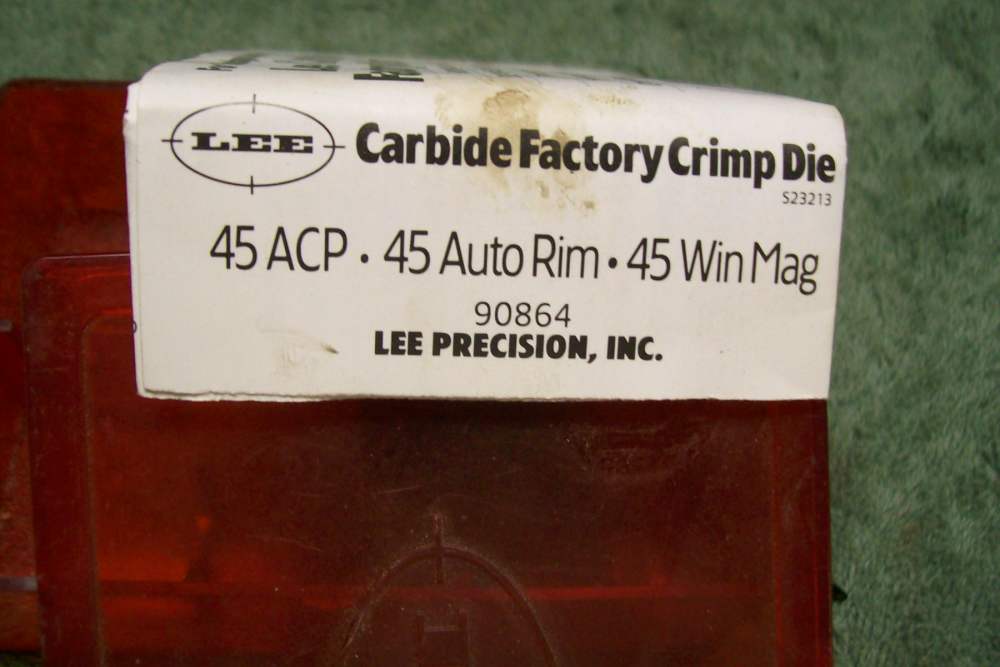 45 ACP or auto rim or 45 win mag Lee Carbide Factory Crimp Die-img-2