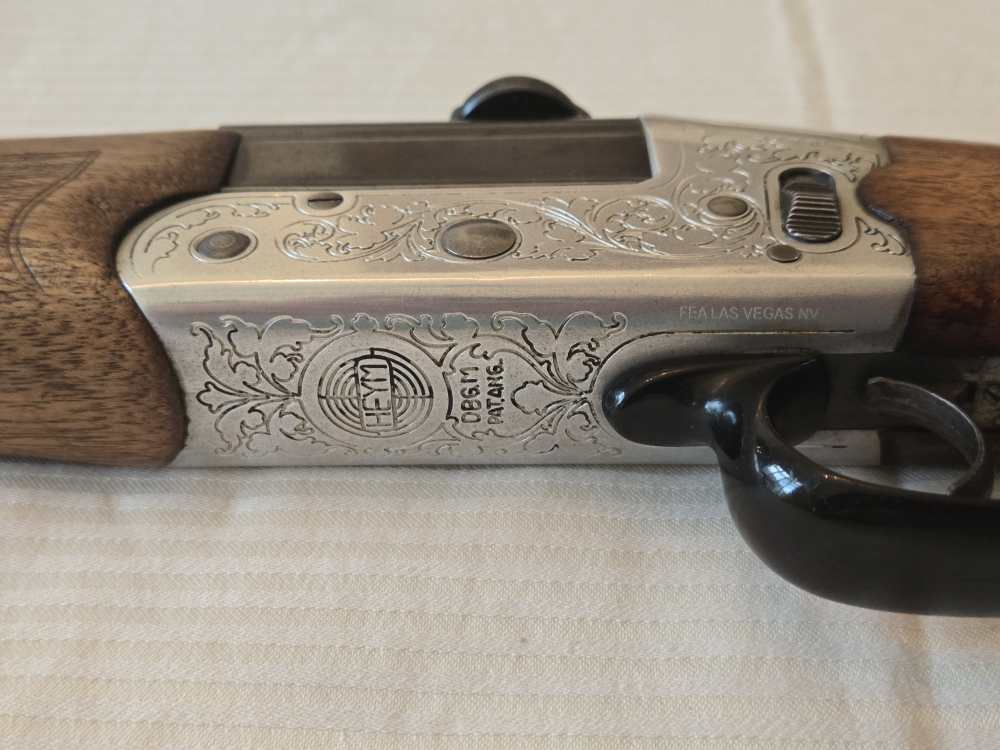 HEYM O/U Rifle/Shotgun Combo, .222 REM MAG 16/70ga, Engraved, Scope-img-18